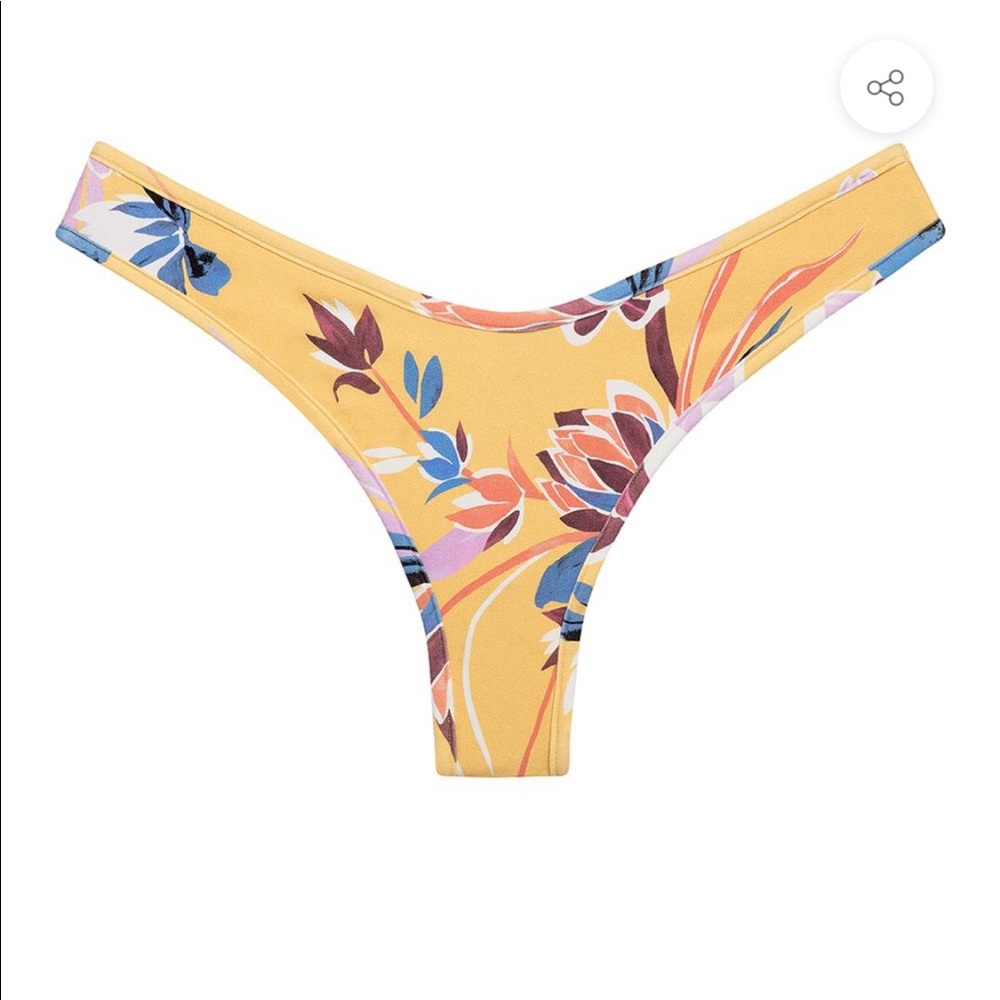 Montce Yellow Batik LuLu Bikini Bottom